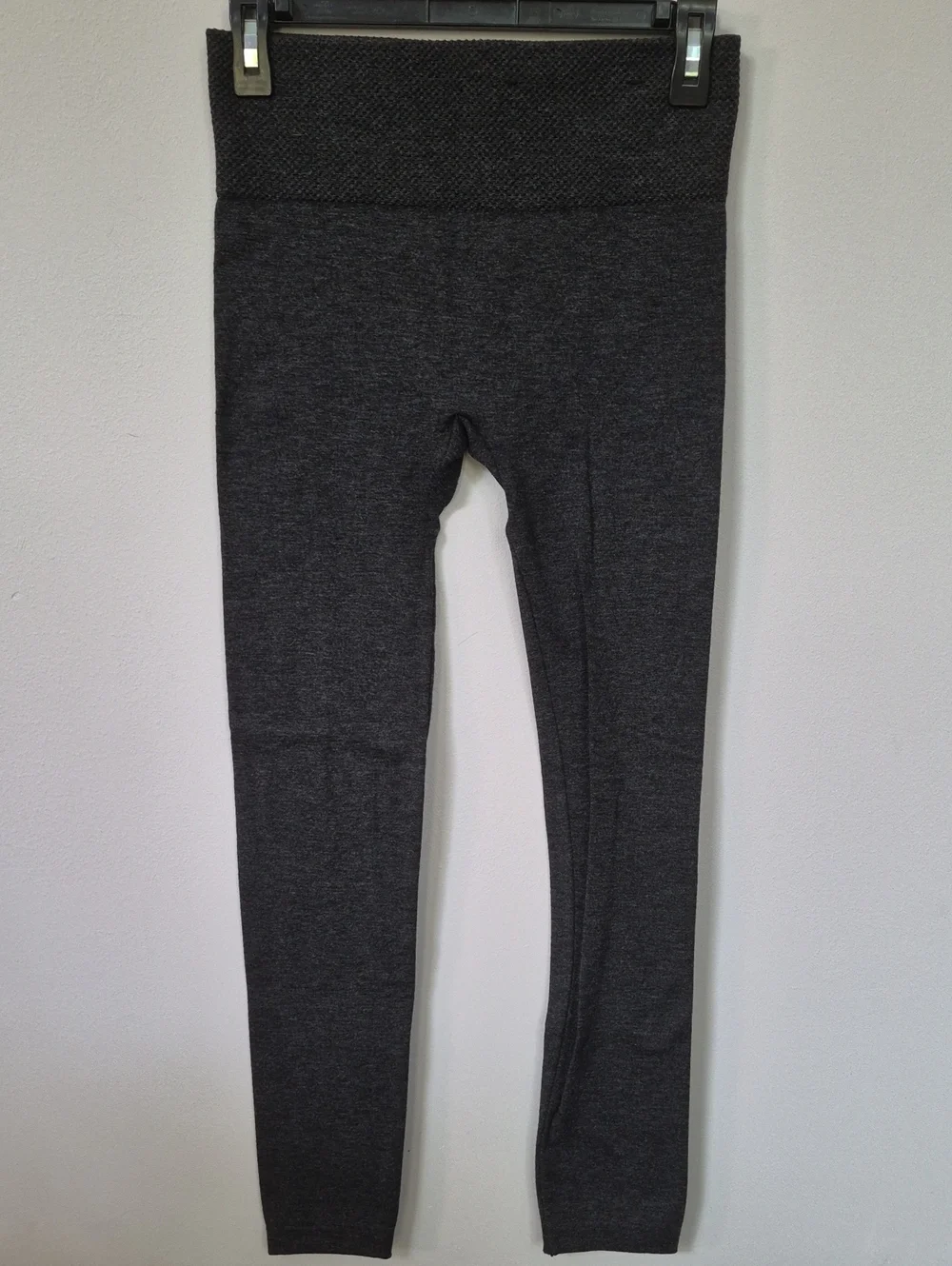 one 5 one Dark Charcoal Seamless High-Waist Cozy Leggings Womens S/M Base Layer